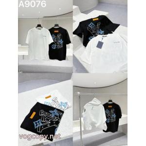 LV 26 ss新作刺繍重工芸ロゴアルファベット半袖Tシャツ