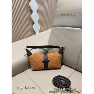LVスエードPochette Miaエンボス脇バッグ
