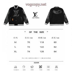 Louis Vuitton/ルイヴィトン連名NBAレザーパッチワークバスケットLOGOロゴ野球ウェアジャケット