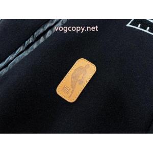 Louis Vuitton/ルイヴィトン連名NBAレザーパッチワークバスケットLOGOロゴ野球ウェアジャケット
