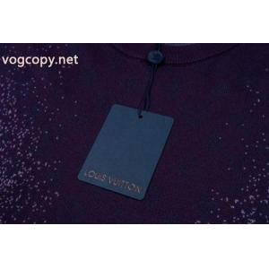 Louis Vuitton/ルイ・ヴィトンオールドフラワーアルファベット満印クルーネックニット半袖Tシャツ
