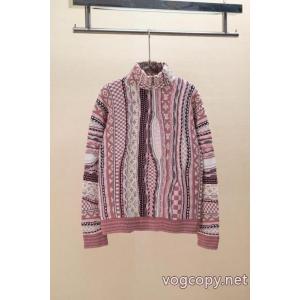 Lv/ルイ・ヴィトン25 FW連名NigoシリーズMonogramフラワージャカード重工ハーフジッパースタンドカラーセーター