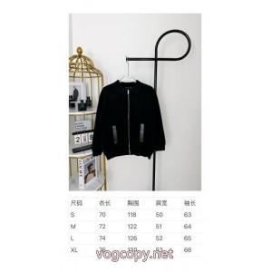Louis Vuitton/LVルイヴィトン革ボタンジップニットコート