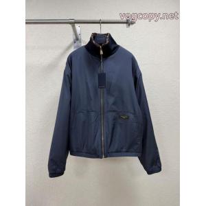 LOUIS VUITTONルイ26 ss新作Monogramチョコレート色ラムチュールリバーシブルジャケット