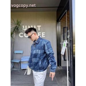 Louis Vuitton/ルイヴィトンのオールドフラワーチェッカーボード水洗いカウボーイコート