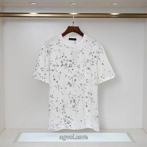LVルイ・ヴィトン公式サイトの新型満印水滴プリント半袖