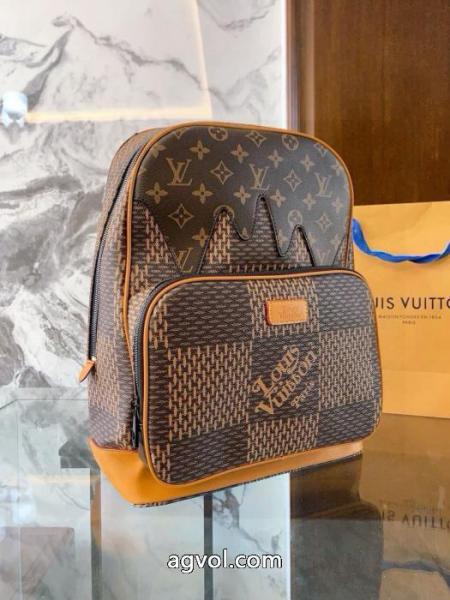 LV×NIGOオールドフラワーチェックのショルダーバッグ 4