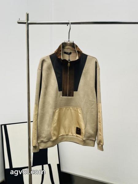 Louis Vuitton 2025新品ヴィンテージクラッシュカラージップパーカー 1