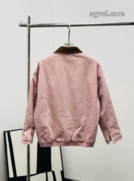 MiuMiuベルベット開襟デニムジッパー綿の服 1