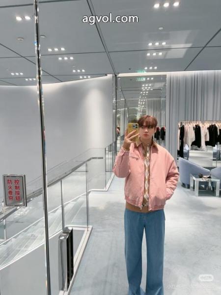 MiuMiuベルベット開襟デニムジッパー綿の服 4