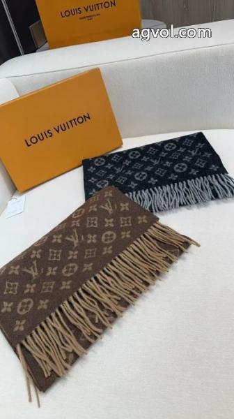 LOUIS VUITTONクラシックメンズカシミヤマフラー 6