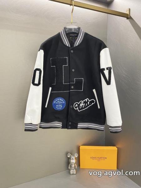 LV大文字走秀金万針刺繍タオル刺繍野球服ジャケット 0 