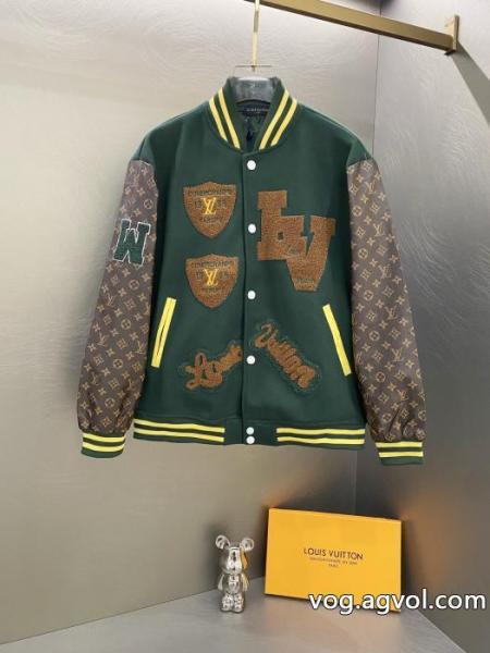 LV格闘家ムエタイの老花をあしらった野球ウェアジャケット 0 