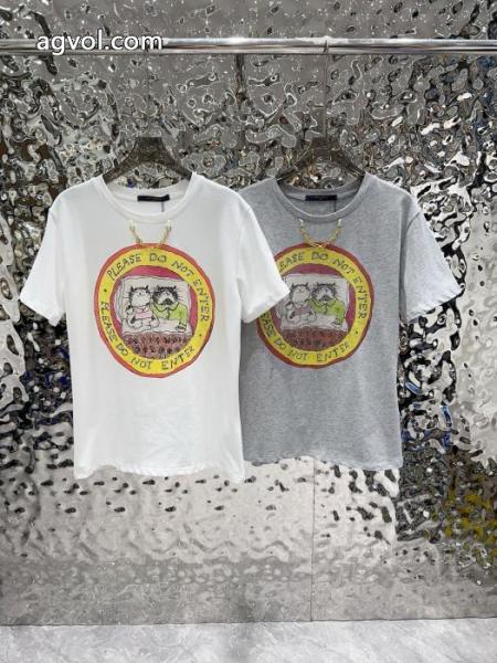 LOUIS VUITTON高級感ある今旬のシルエットバランス偽物 ブランド 販売半袖Tシャツ 4