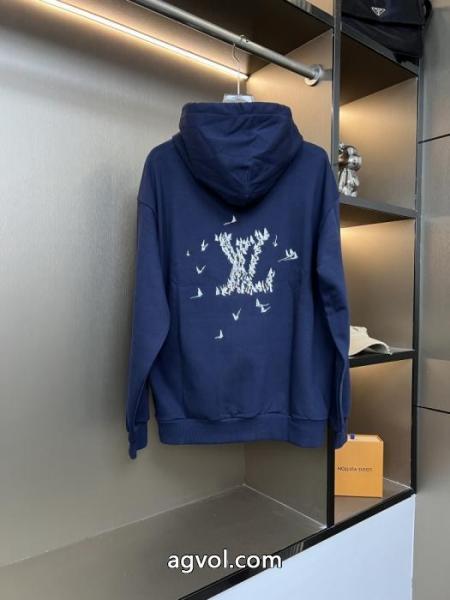 LOUIS VUITTON新作刺繍帆船アルファベットカップルカジュアルフード付きパーカー 5 