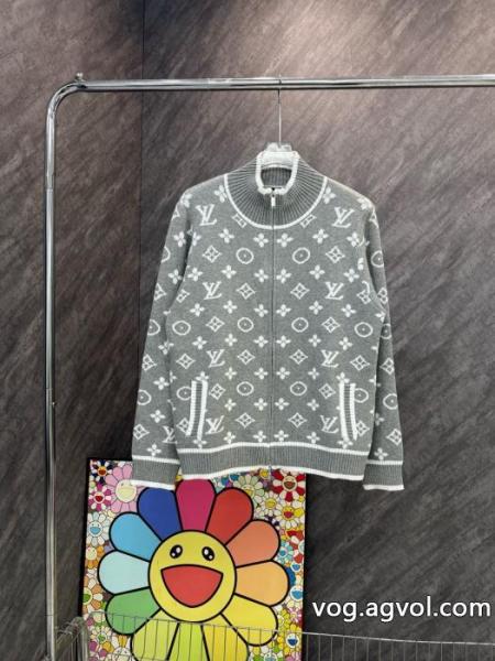 LOUIS VUITTON新型フルプリントの老花立襟ウールニットセーター 0