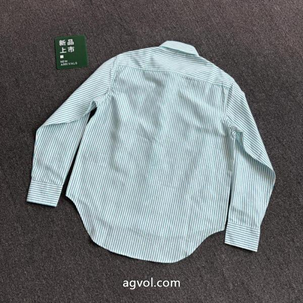 Louis Vuitton/新作ストライプコットン系バックル長袖シャツ 5
