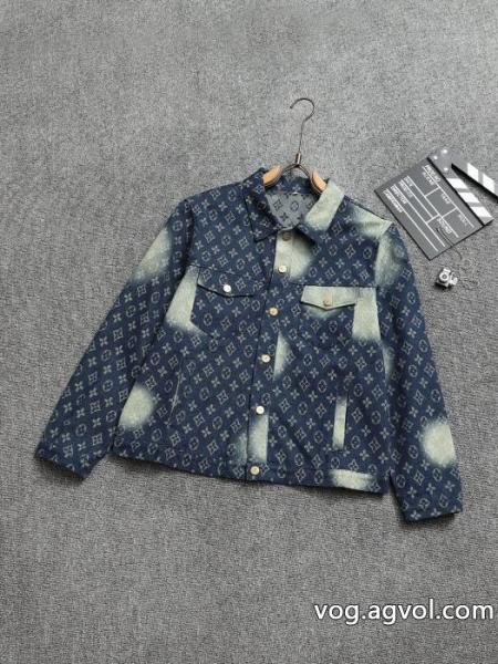 LOUIS VUITTON高品質プリントデニムジャケット男女同型 0 