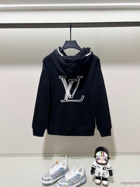 LOUISVUITTON前後刺繍アルファベットLOGOロゴ着用紐キャップパーカー 0 