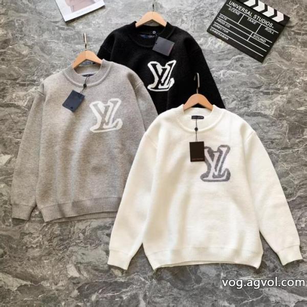 Louis Vuittonジャカード大ロゴヘッダーセーター 0