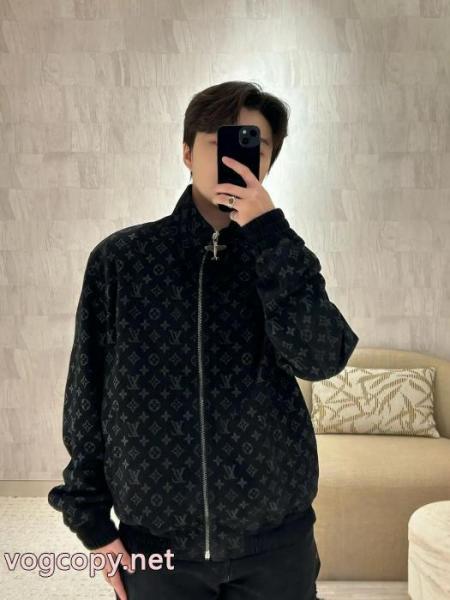 LOUIS VUITTON2025年春新作スエード鋼圧着老花カジュアルコート 7 