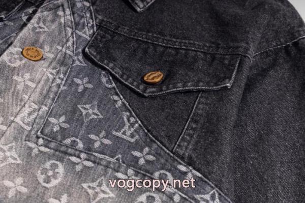 LOUIS VUITTON秀場高バージョンカウボーイカウボーイ重工芸洗濯水コート 1