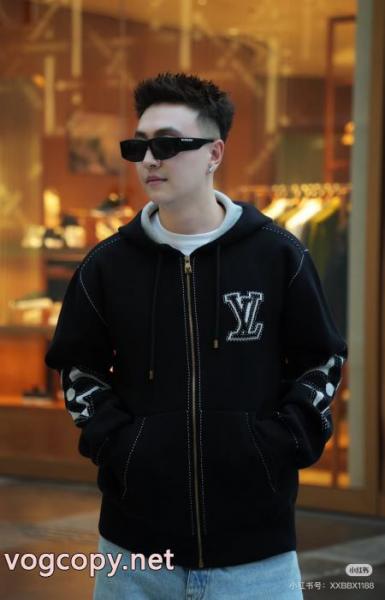 LOUIS VUITTON高定番ジャカード連帽ニットコート 5 