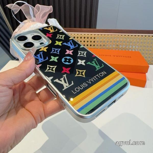 LV新品携帯Iphone ケース カバー新工芸金細工ガラスケース 2