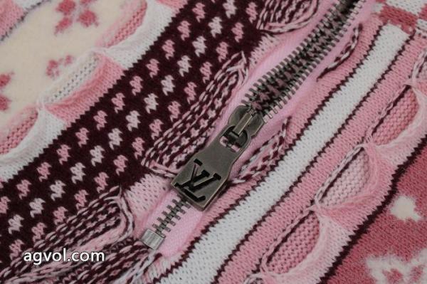 LOUIS VUITTON25SSヘッダーハーフジッパー変則ジャカードセーターコート 1