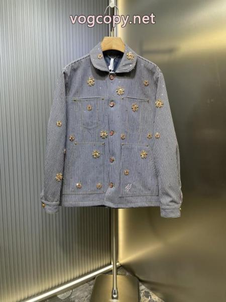 LOUIS VUITTON連名桜刺繍シングルブレストワークジャケットジャケット男性用 3