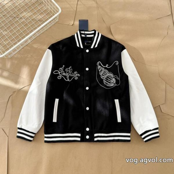 LOUIS VUITTONタオル刺繍野球ウェアジャケット 0