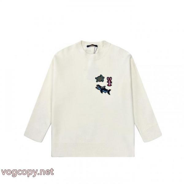Louis Vuitton冬季限定海洋動物シート刺繍ラウンドネックセーター 2