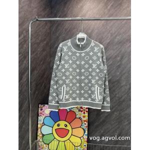 LOUIS VUITTON新型フルプリントの老花立襟ウールニットセーター