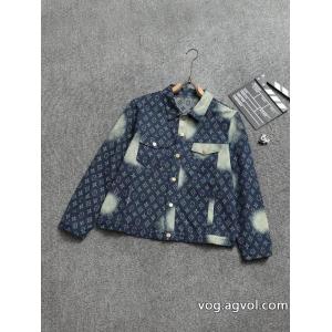 LOUIS VUITTON高品質プリントデニムジャケット男女同型