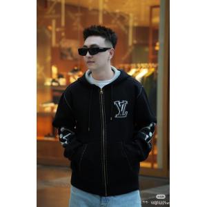LOUIS VUITTON高定番ジャカード連帽ニットコート