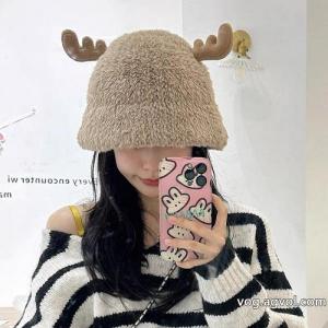 lv秋冬モデル鹿の角のかわいいモケット鉢帽漁師帽