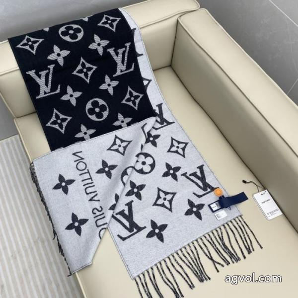 ブランド アクセサリー 激安LOUIS VUITTON海外限定! SS26限定版 圧倒的な存在感マフラー.. 4