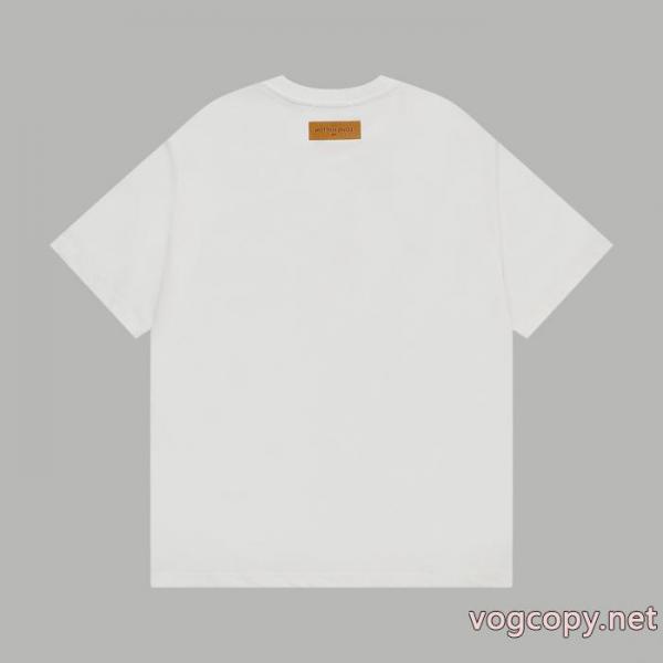 ブランド コピー 激安TシャツLOUIS VUITTONクール印象 最安値に挑戦 ストリートファッション 5 