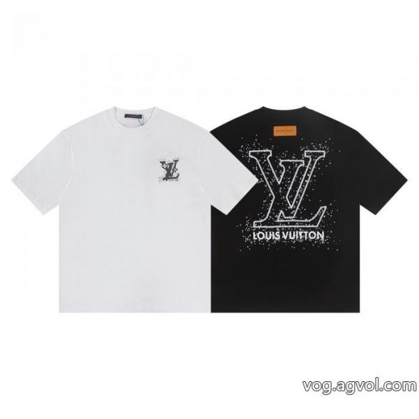 通販 ブランド最安値に挑戦 大人気アイテムが勢ぞろい 高級感あるスタイル半袖TシャツLOUIS VUITTON 0