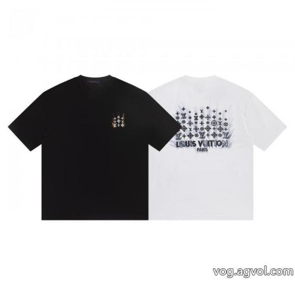 絶妙な新商品 NEW!国内完売 上品保証半袖Tシャツスーパー ブランド コピーLOUIS VUITTON 0