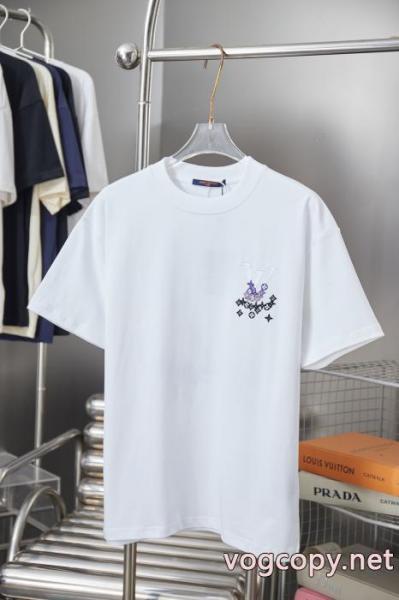 雑誌掲載 今季は色を使った注目新品 超人気でめちゃかわいいTシャツLOUIS VUITTONブランド スーパー コピー 舗 5 