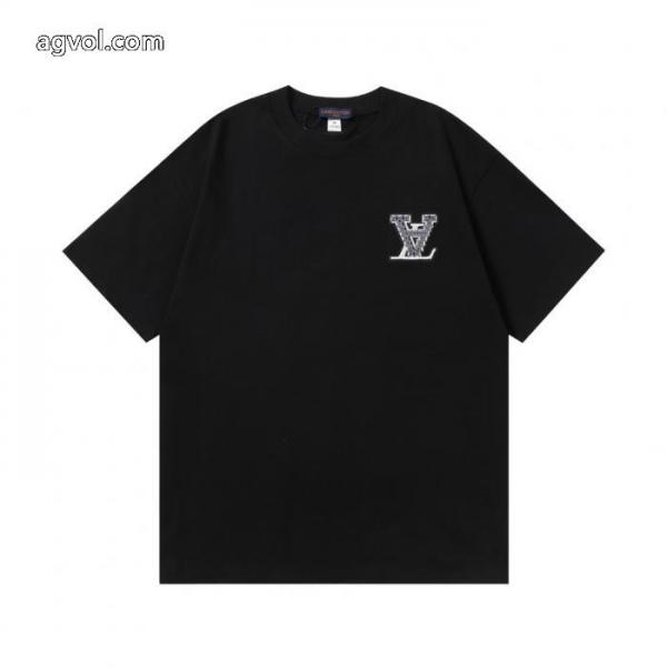 偽 ブランド 通販LOUIS VUITTON半袖Tシャツオンライン販売 高級感溢る オンラインストア 1