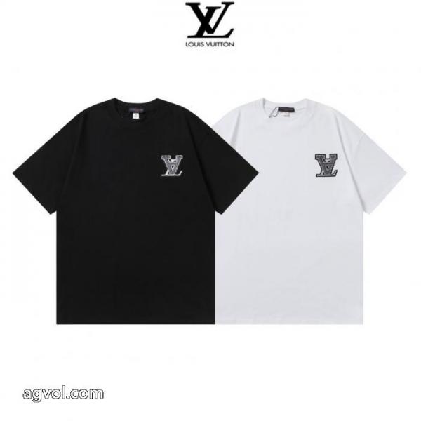 偽 ブランド 通販LOUIS VUITTON半袖Tシャツオンライン販売 高級感溢る オンラインストア 4