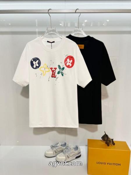 先取り 限定版プリント 少数入荷LOUIS VUITTONブランド アクセサリー 激安Tシャツ 1
