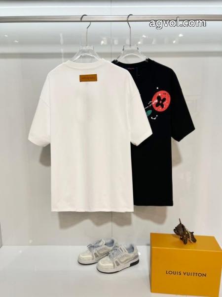 先取り 限定版プリント 少数入荷LOUIS VUITTONブランド アクセサリー 激安Tシャツ 2