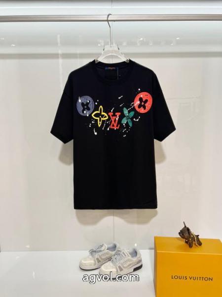 先取り 限定版プリント 少数入荷LOUIS VUITTONブランド アクセサリー 激安Tシャツ 4