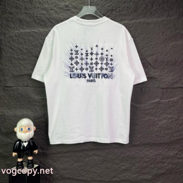 爆発的な人気 海外セレブ定番愛用 HOT新作登場通販 ブランドルイ ヴィトン半袖Tシャツ 3