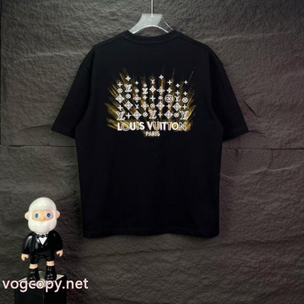 爆発的な人気 海外セレブ定番愛用 HOT新作登場通販 ブランドルイ ヴィトン半袖Tシャツ 4