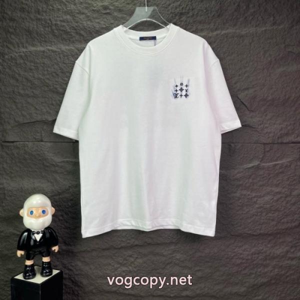 爆発的な人気 海外セレブ定番愛用 HOT新作登場通販 ブランドルイ ヴィトン半袖Tシャツ 5