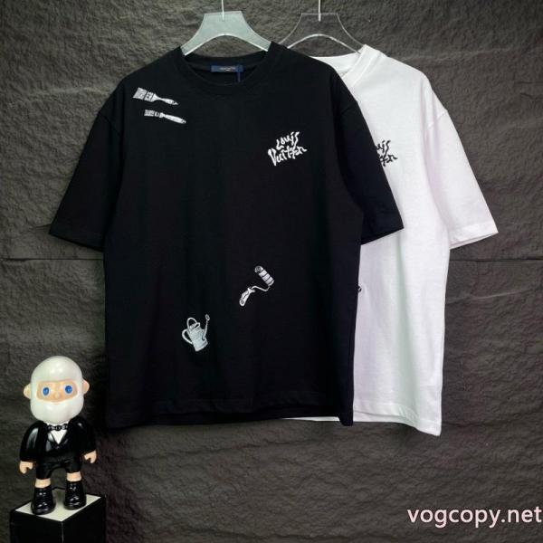 軽やかな印象 超激得格安 期間限定激安半袖TシャツLOUIS VUITTONブランド レプリカ 0